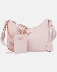 Prada Borsa a spalla Re-edition 2005 Small in pelle Rosa