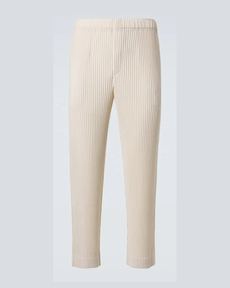 Issey Miyake Homme PlissÃ© Issey Miyake Pantaloni regular Tuxedo Pleats Beige