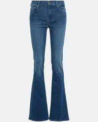 7 for all mankind Jeans bootcut a vita media Blu