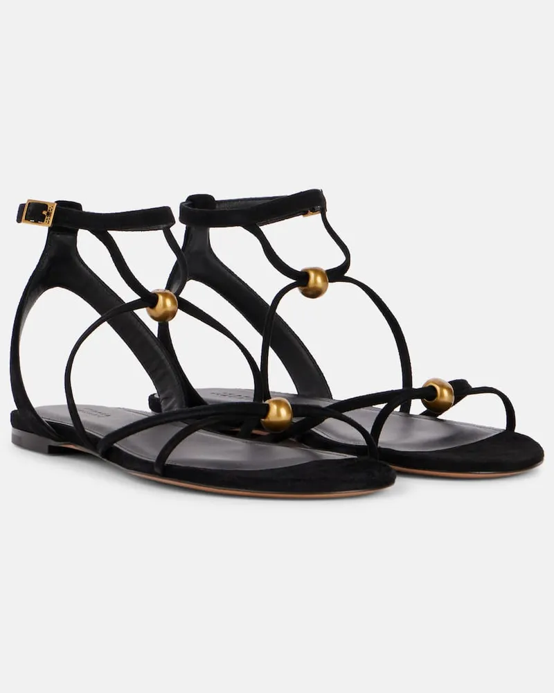 Isabel Marant Sandali Aeza in suede Nero