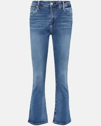 Adriano Goldschmied Jeans cropped Jodi a vita media Blu