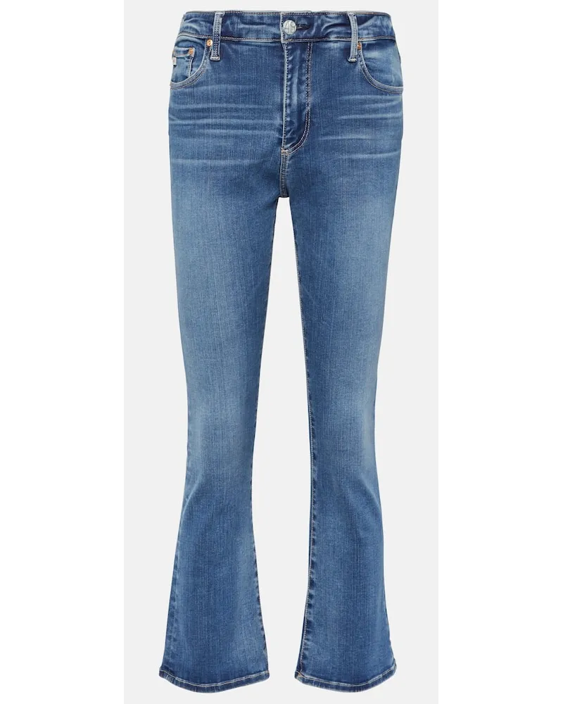 Adriano Goldschmied Jeans cropped Jodi a vita media Blu