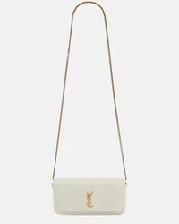 Saint Laurent Borsa porta smartphone Gaby in pelle Bianco