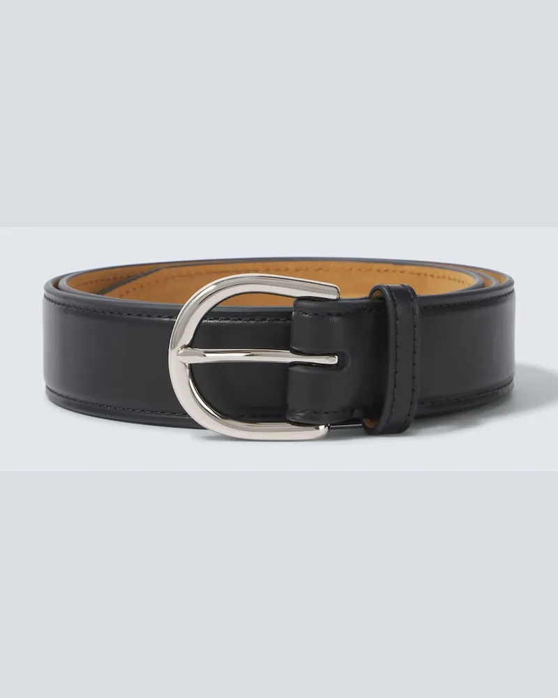 George Cleverley Cintura in pelle Nero