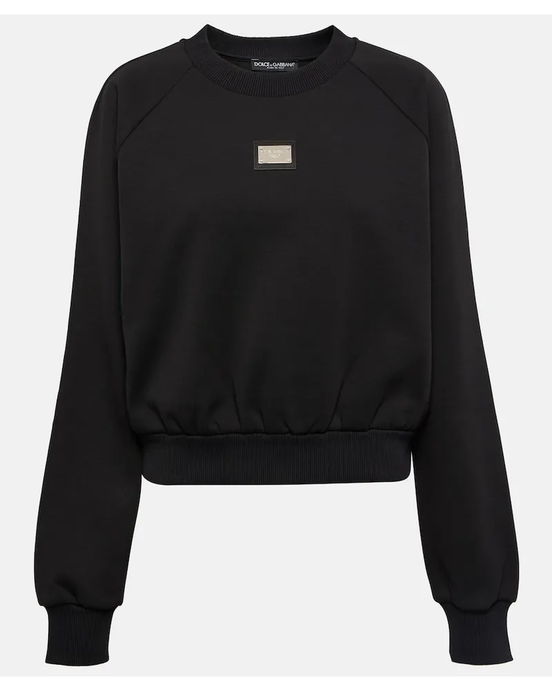 Dolce & Gabbana Felpa Re-Edition con logo Nero
