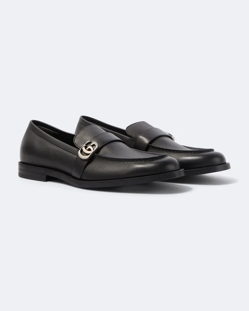 Gucci Mocassini Double G in pelle Nero