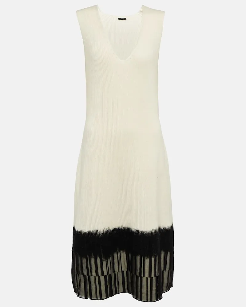 Joseph Abiti midi in lana con pizzo Bianco