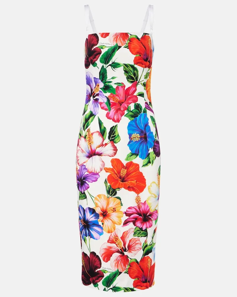 Dolce & Gabbana Abito midi floreale Multicolore