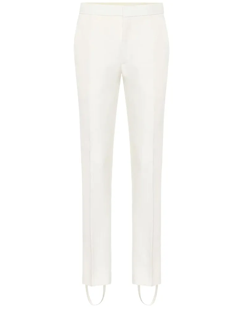 WARDROBE.NYC Release 05 - Pantaloni in lana con staffe Bianco