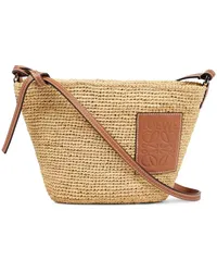 Loewe Paula's Ibiza - Borsa a tracolla Slit in rafia Neutro