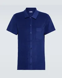 Vilebrequin Camicia bowling Charli in spugna Blu