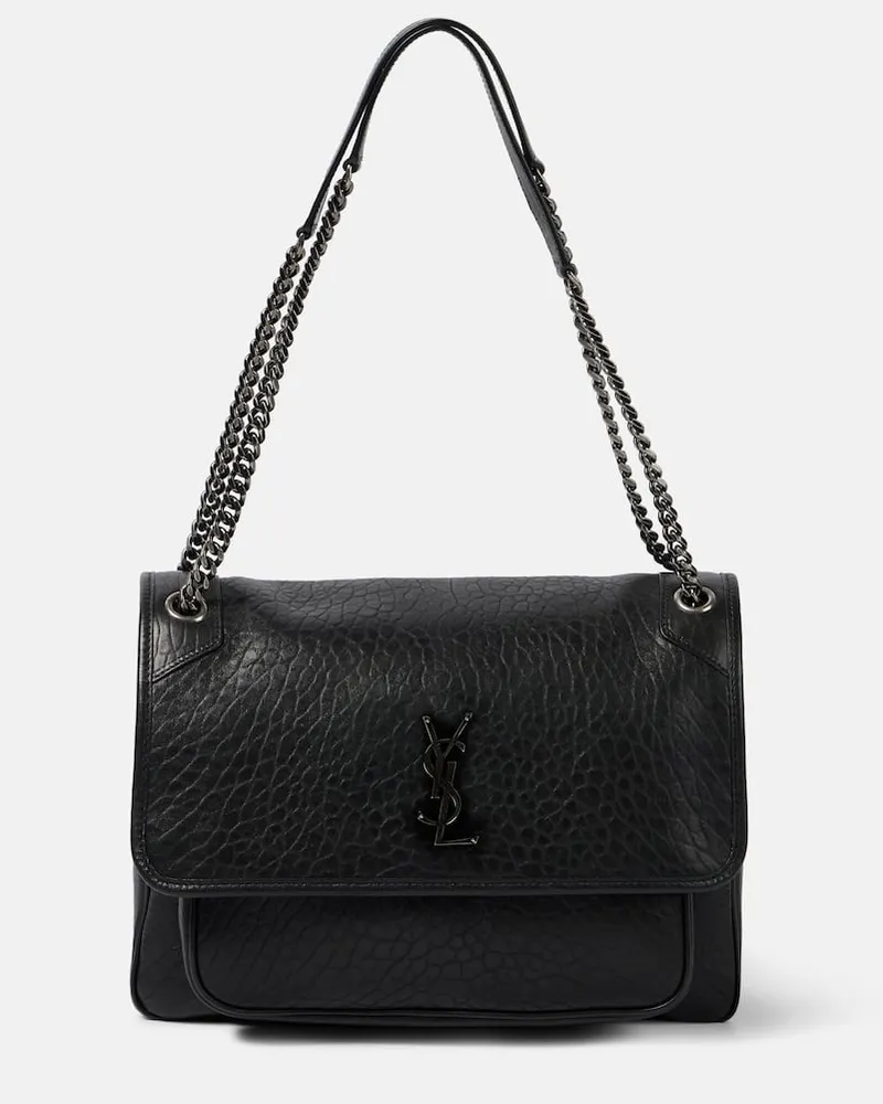 Saint Laurent Borsa a spalla Niki Large in pelle Nero