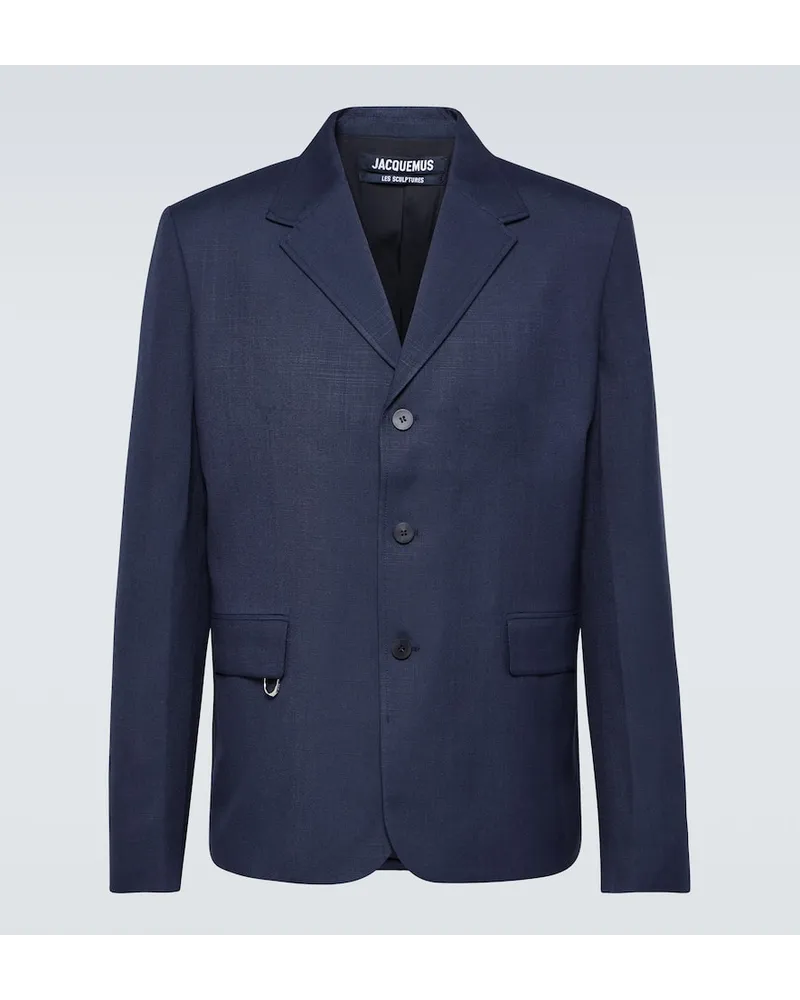 Jacquemus Blazer La Veste Cabri Blu