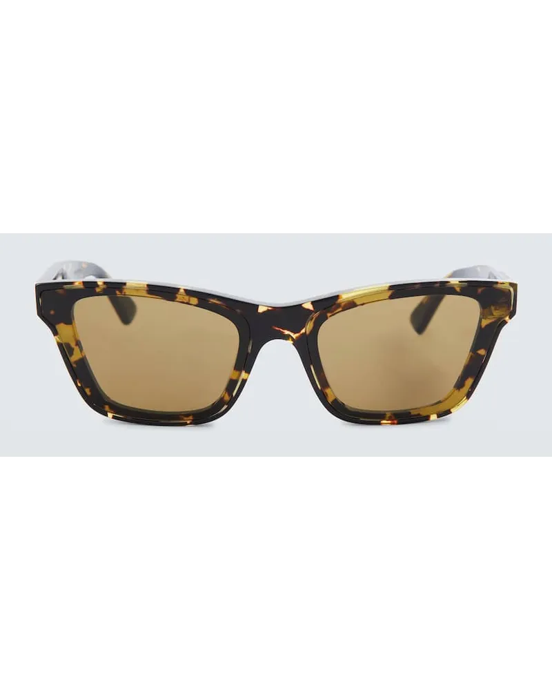 Bottega Veneta Occhiali da sole in acetato tartarugato Marrone
