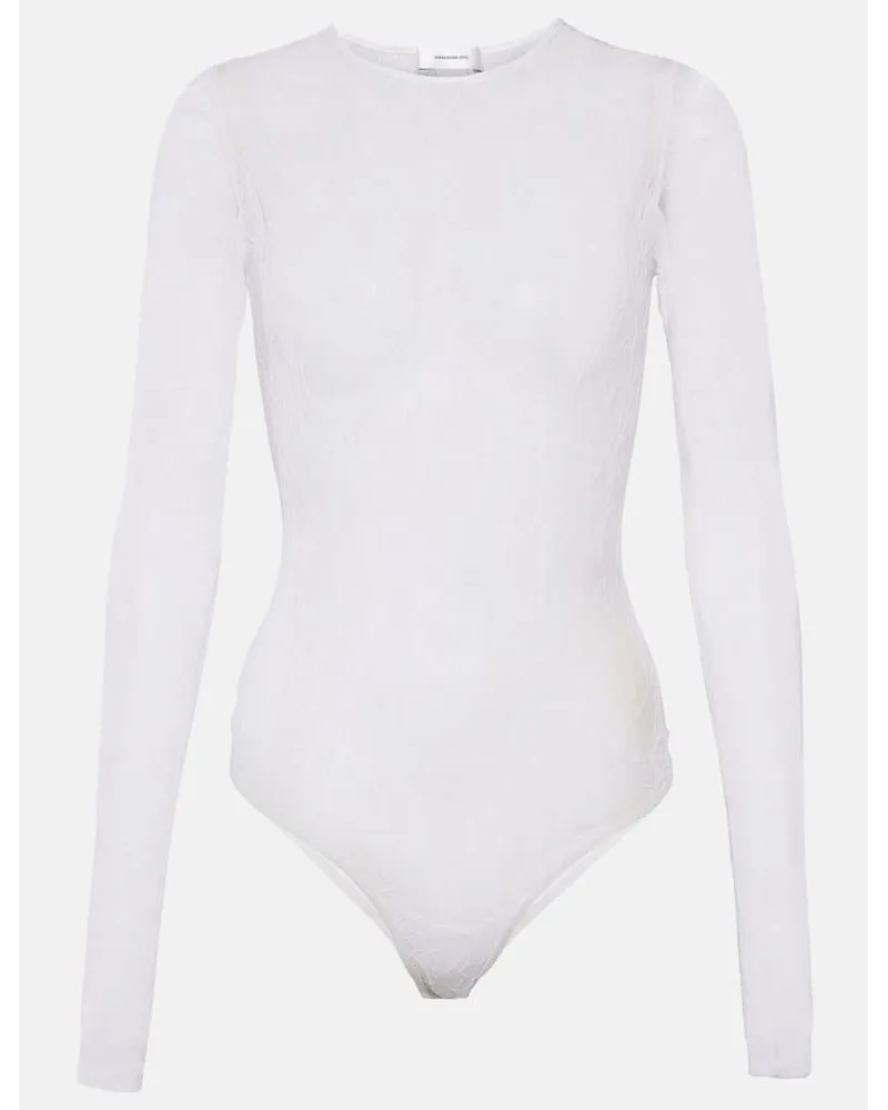 WARDROBE.NYC Body Chantilly in pizzo floreale Bianco
