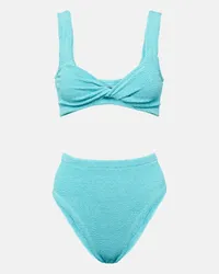 Hunza G Bikini Jamie a vita alta Blu