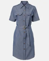 Loro Piana Abito midi Annalisa in chambray Blu