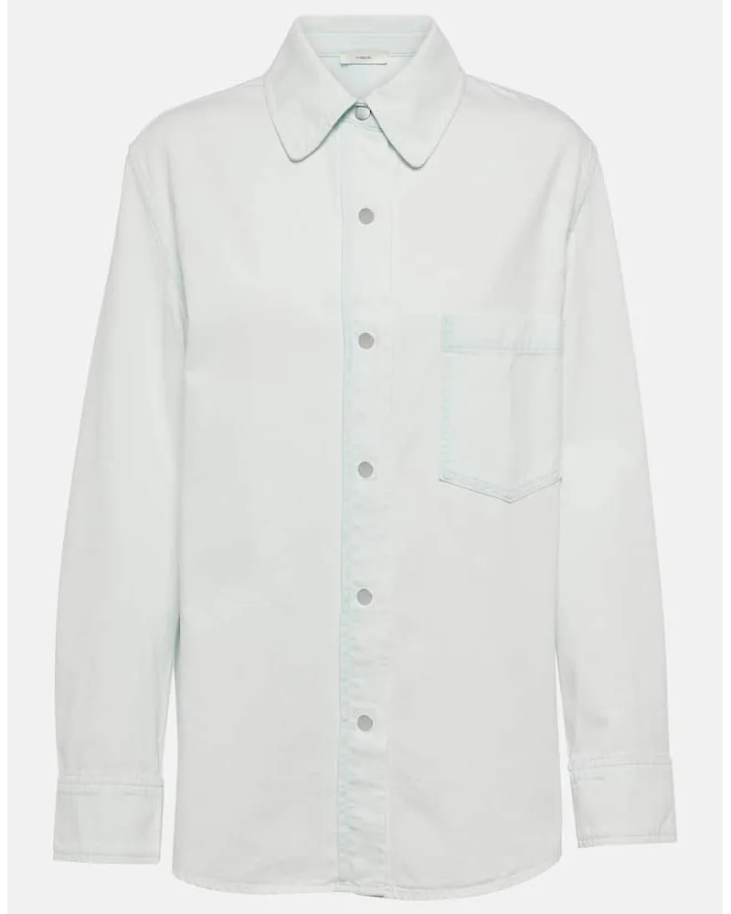 Vince Camicia in twill di cotone Blu