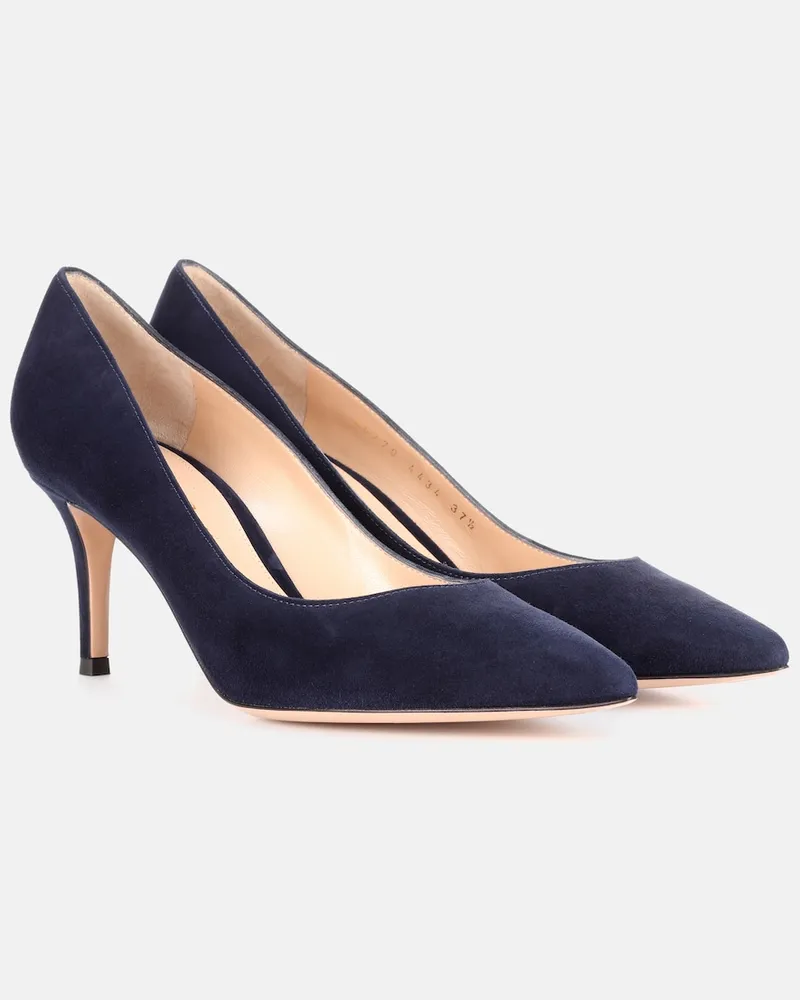Gianvito Rossi Pumps Gianvito 70 in suede Blu