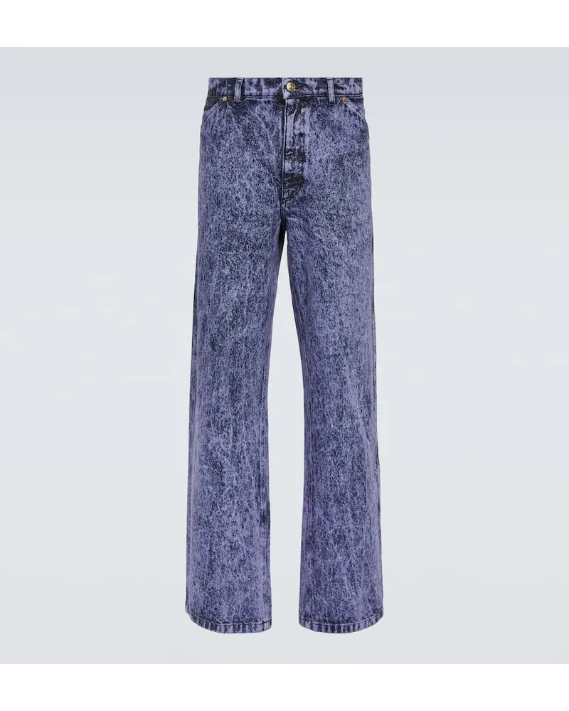 Marni Jeans regular a vita bassa Blu