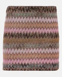 Missoni Minigonna in lamé a zig-zag Multicolore