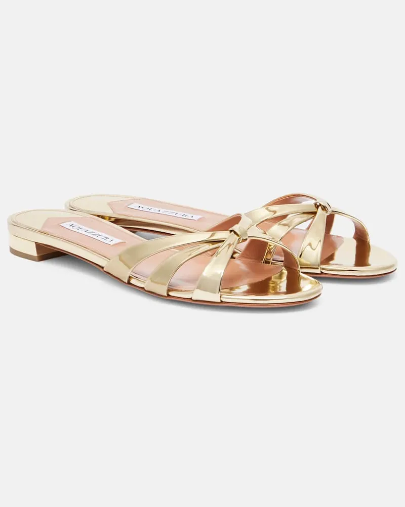 Aquazzura Sandali Tati in similpelle Oro