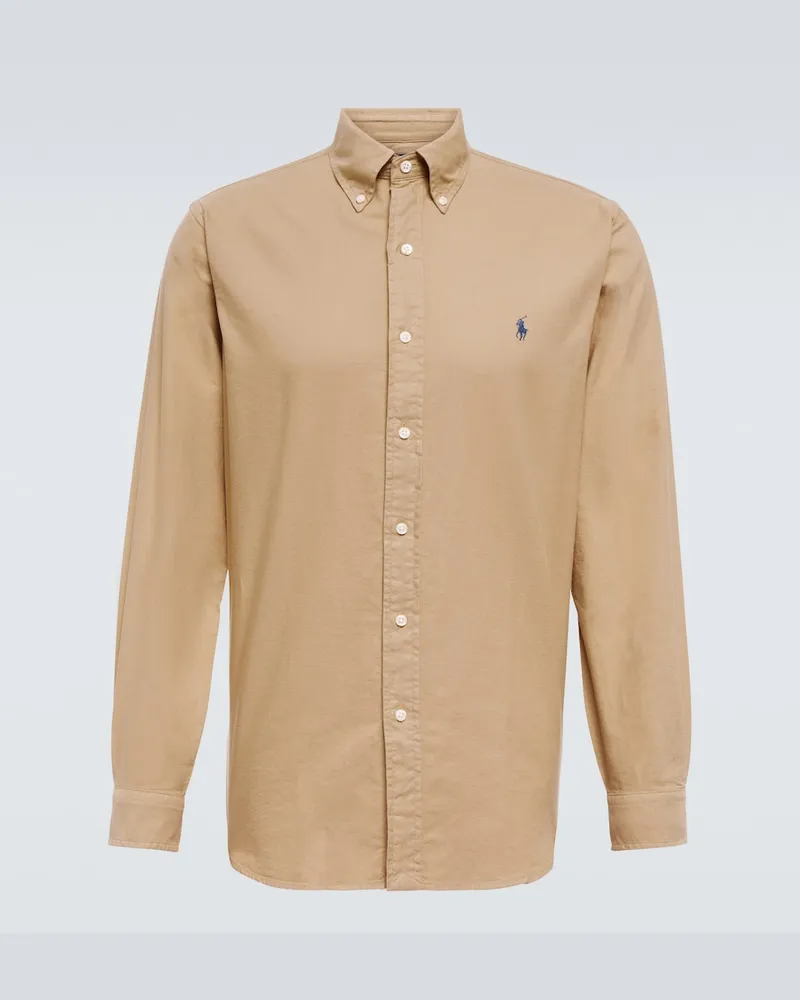 Ralph Lauren Camicia in cotone a maniche lunghe Beige
