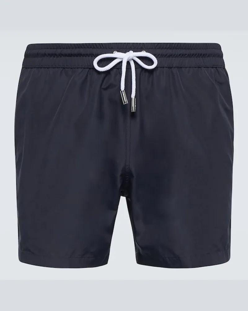 Thom Sweeney Costume da bagno con coulisse Blu