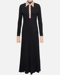 Etro Abito maxi in crêpe Nero