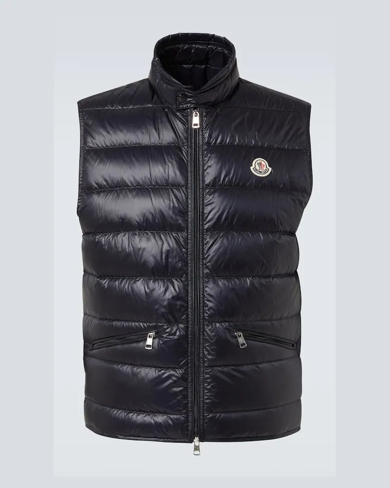 Moncler Piumino senza maniche Gui trapuntato Blu