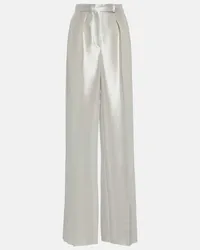 Max Mara Bridal - Pantaloni Tebano in misto seta Argento