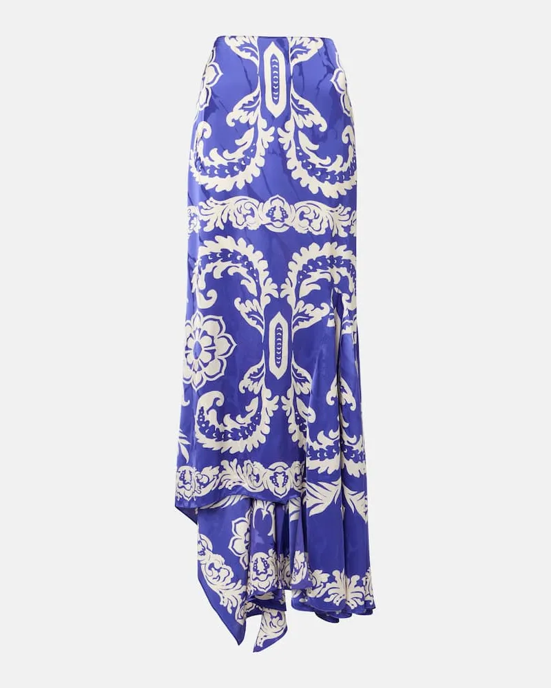Etro Gonna lunga con stampa Blu