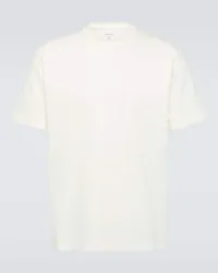 Bottega Veneta T-shirt in cotone con ricamo Bianco