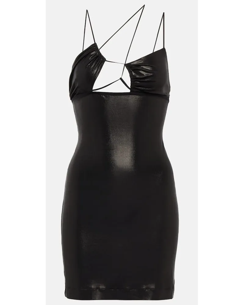 Nensi Dojaka Miniabito aderente con cut-out Nero
