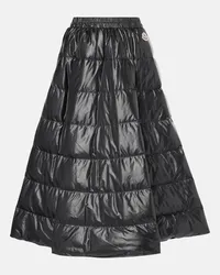 Moncler Gonna midi imbottita Nero