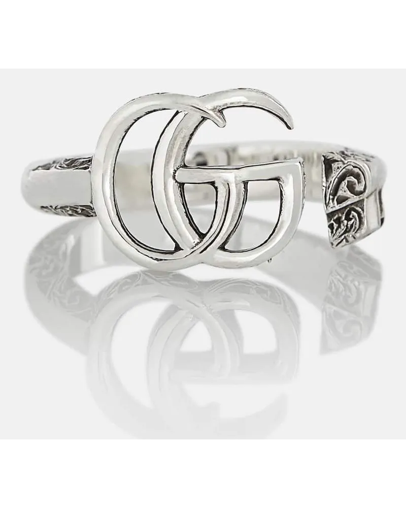 Gucci Anello Doppia G in argento sterling Argento