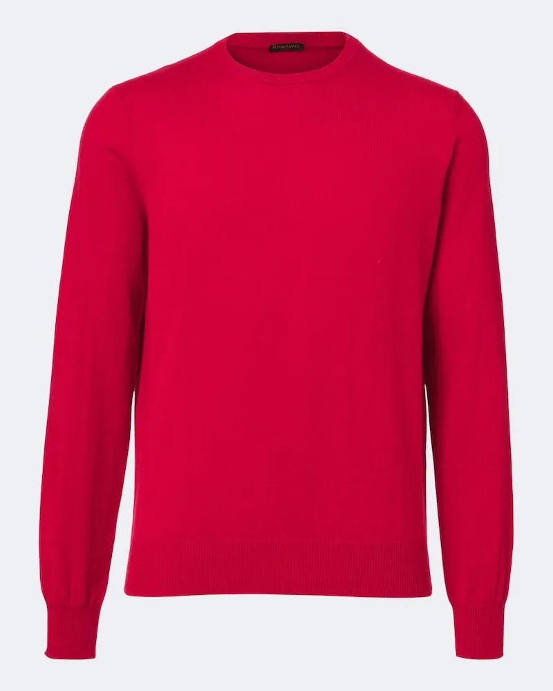Rubinacci Pullover in cashmere Rosso