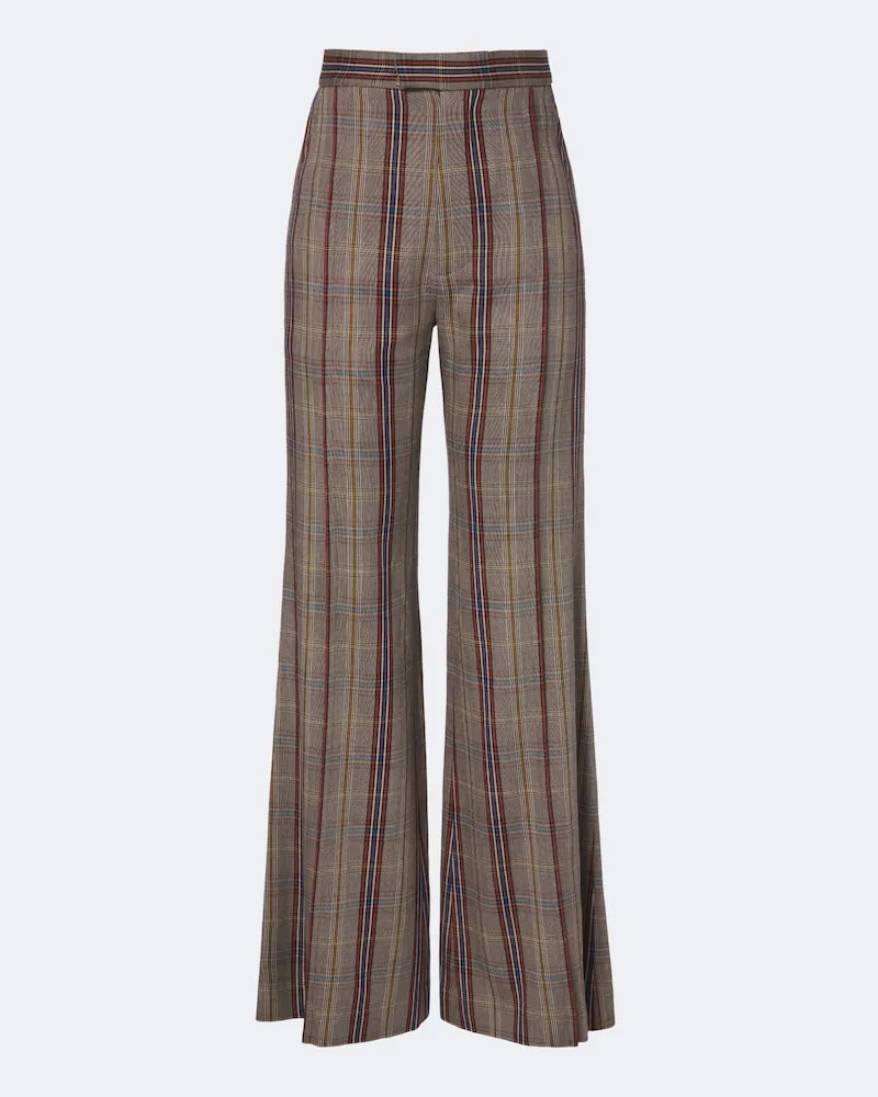 Vivienne Westwood Pantaloni a gamba larga a quadri Multicolore