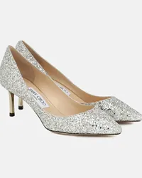 Jimmy Choo Pumps Romy 60 con glitter Metallizzato