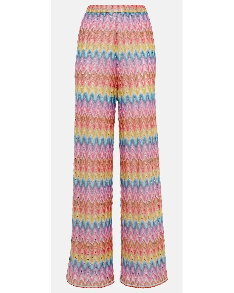 Missoni Pantaloni a gamba larga in lamÃ Multicolore