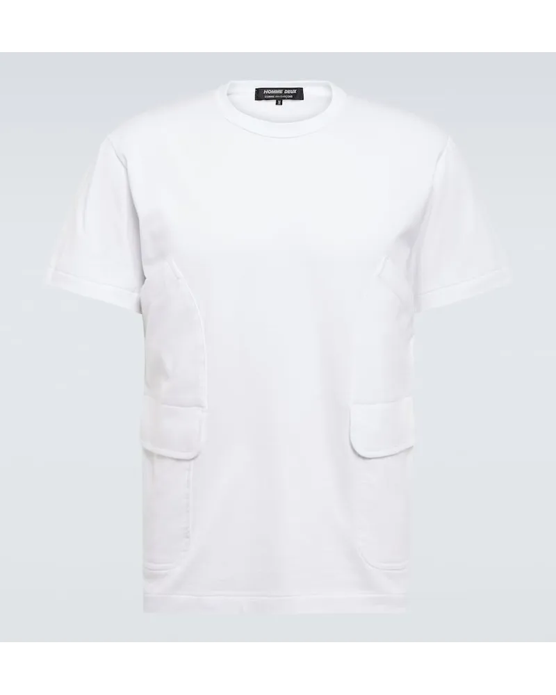 Comme des Garçons Comme des Garçons Homme Deux T-shirt in jersey di cotone Bianco