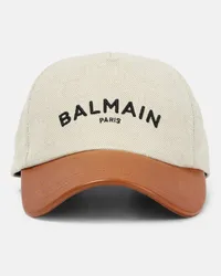 Balmain Cappello da baseball con logo Neutro