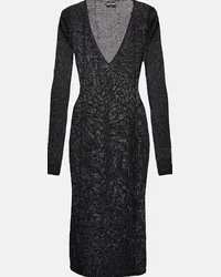 Tom Ford Abito midi in jersey Nero