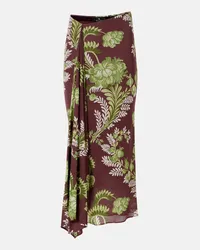 Etro Gonna midi con stampa floreale Multicolore