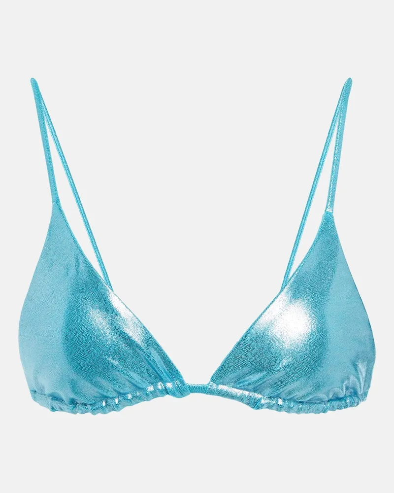 JADE SWIM Top bikini a triangolo Via Blu