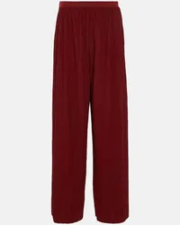 Max Mara Leisure - Pantaloni Alfonsa a gamba larga Rosa