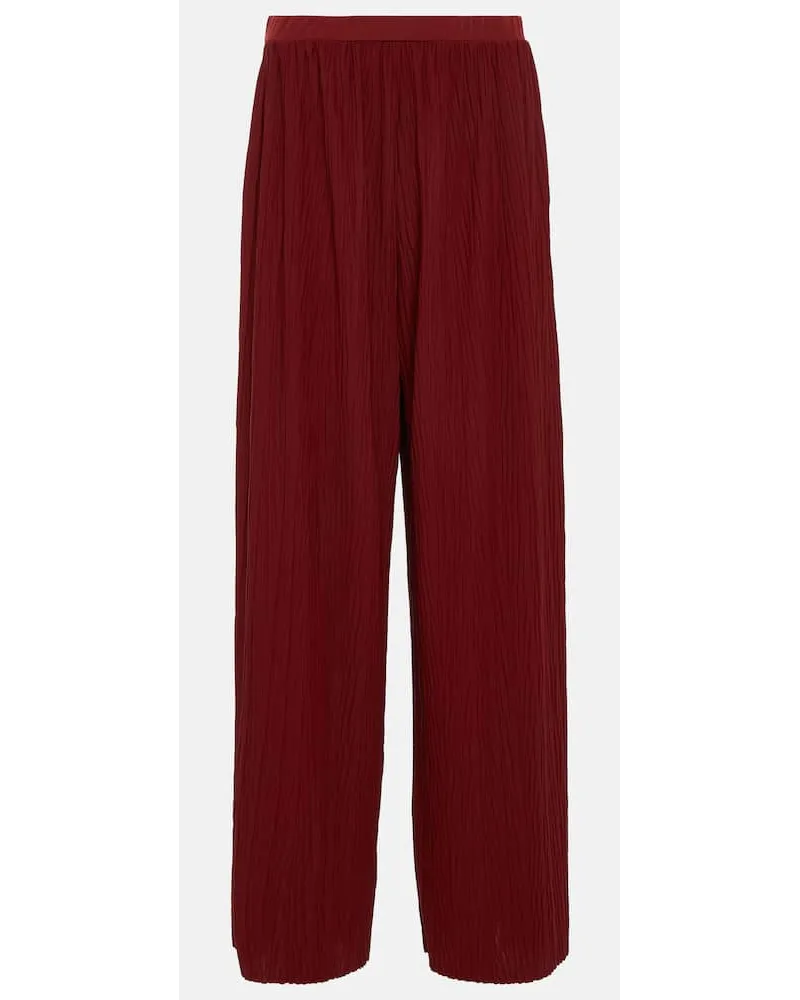 Max Mara Leisure - Pantaloni Alfonsa a gamba larga Rosa