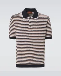 Missoni Polo in cotone a zigzag Multicolore