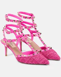 Valentino Garavani Pumps Rockstud 65 in bouclé Rosa