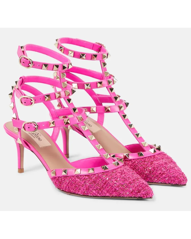 Valentino Garavani Pumps Rockstud 65 in bouclÃ Rosa